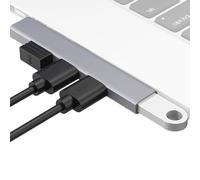 USB Hub - 4 Port USB Multiport Adapter | Compact Portable Splitter For Computers Laptops External Drives Printers Accessories Keyboards Mouse Charging Data Transfer Connectivity