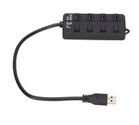 USB Hub 4 Port with Independent, USB 30. Hub with LED Indicators, Speed Data Transfer Hub for PC Laptop, External 35. Interface for Stable Supply,