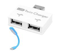 USB Hub Adapter - Portable USB Splitter Dock, Charging Extension Tool | Small Size Charging Adapter With Quick Plug-In Functionality, Travel Friendly Charger Station For Offices School Car Use