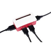 USB HUB Case Kit for Raspberry Pi Zero/Zero W/Zero WH, Extended 4x USB Ports Compatible with USB 2.0/1.1, USB HUB HAT (B) Inside, with Pogo Pin Design, Dull Polish Surface, Nice&Dust-proof