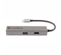 USB Hub CoolBox Hub miniDOCK4 USB-C Grey
