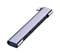 USB Hub For Laptop | 4-Port Type-C USB Splitter Adapter | Fast Multiport USB 3.0 Expander With High-Speed Data Feature - Perfect For Office, Remote Work, Or Home Desk Setup To Connect Multiple De