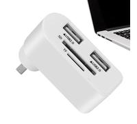 USB Hub for Laptop - Compact ABS Splitter Block, Lightweight and Portable Shape, Stable Plug and Play | Universal Multi-Port Hub for PC Phone Charging Tablet Vehicle Desk Setup and Efficient Devices