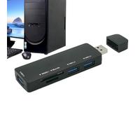 USB Hub for Laptop, Multi-Port Docking Station | 5-in-1 Multiport Adapter - Stable USB C Laptop Computer Docking Station, Ultra Thin Data Hub for Home and Travel