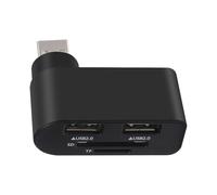 USB Hub For PC - Swivel Socket Gear, Grey, High Speed Plug, Solid Head | Desktop Extension Bridge, Hardware Port Splitter for Office Home Studio Accessory Object Unit Gold Great Extra