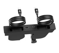 USB HUB for Tesla New Model Y Juniper & Model 3 Highland，Hidden Docking Station Design，Tesla Model 3 (2024 2025 2026)/New Model Y Juniper Accessories for Phone Charger 2 Type-C Fast Charging Cables