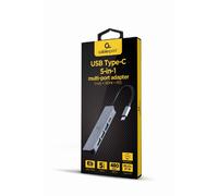 Usb Hub Gembird A-Cm-Combo5-03 Silver NEW