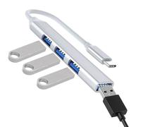 USB Hub - High Speed Multiport Adapter, Compact USB Splitter | Portable Data Hub, Multi-Device USB Expander, Plug and Play Work USB, USB Connector