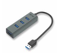 i-tec USB 3.0 Metal 4-Port USB HUB - 4x USB 3.0 Port for Windows MacOS Android ChromeOS