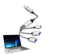 USB Hub - Laptop Docking Station Adapter, Splitter Cable Extender Device | Portable Multi- Port Connection Adapter for Mobile Phone Computer Use, Keyboard Flash Drive M0use Charging Workstation