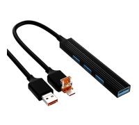 USB Hub - Lightweight USB C Expander, 4 Ports USB C Multiport Adapter, Aluminum Alloy Type C Splitter Set | Safe USB A Data Ports Adapter, USB C Docking Station For Laptop Flash Drive Camera Keyboard