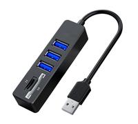USB Hub - Port Expander | ABS USB Data Ports Hub Splitter | Extension Hubs Data Transfer, Computer Splitters Connection Accessories for Family, Friends, Home