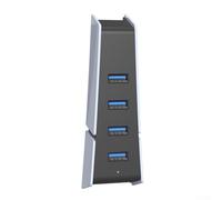 USB Hub Splitter Compatible with For PS5 Slim Featuring Efficient Data Transmission through Four Ports