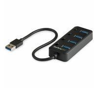 USB Hub Startech HB30A4AIB Black