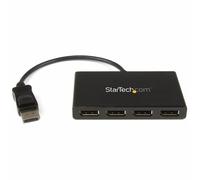StarTech.com 4-Port Multi Monitor Adapter - DisplayPort 1.2 MST Hub - 4x 1080p - DisplayPort Video Splitter for Extended Desktop Mode on Windows PCs Only - DP to Quad DP Monitors