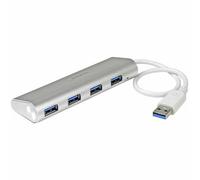 StarTech.com 4-Port Portable USB 3.0 Hub with Built-in Cable~4-Port Portable USB 3.0 Hub with Built-in Cable - 5Gbps