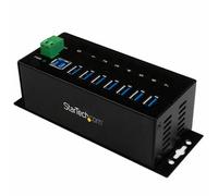 StarTech.com 7-Port Industrial USB 3.0 Hub with ESD Protection~7-Port USB 3.0 Hub (5Gbps) - Metal Industrial USB-A Hub with ESD Protection & 350W Surge Protection - Din Rail, Wall or Desk Mountable - TAA Compliant USB Expander Hub