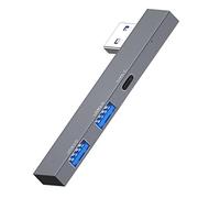 USB Hub Type C Adapter 3 in 1 Portable Space Aluminum Alloy 1x3.0 + 2x2.0 USB 3 Port Phone PC Notebook Extender