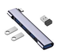 USB HUB - USB 3.0 Multiport Adapter, Type-C Cube Splitter | Fast Data Expander | High Speed Hub with Multiple Ports, Lightweight USB Extender for PC, Workstation, Travel (9.