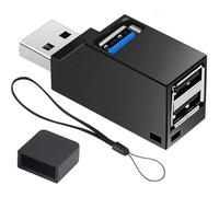 USB Hub,USB 3.0 Splitter,USB 3-Port Extender Multiport USB Adapter,High Speed Plug and Play Bus Powered for MacBook, Mac Pro/Mini,iMac, Surface Pro,XPS,Notebook PC,USB Flash Drives,Mobile HDD