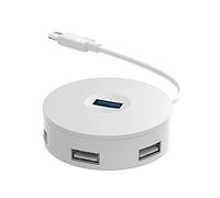 USB HUB USB 3.0 USB 2.0 USB C HUB HUB 4 Port Computer Accessories USB Adapter (Color : White)