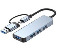 USB Hub, USB 3.1 C to USB 3.0 Hub with 4 Ports and 2ft Extended Cable, Ultra Slim Portable USB Splitter for MacBook, Mac Pro/Mini, iMac, Ps4, PS5, Surface Pro,Flash Drive, Samsung