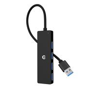 USB HUB, USB Docking, USB Adapter Docking, Ultra Slim Portable Data Hub, 4 in 1 USB HUB with 4 * USB 3.0 Compatible with Windows, macOS, Linux, Chrome OS Systems(Aluminium housing)