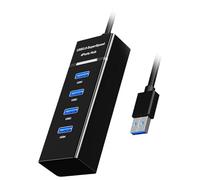 USB Hubs 4 Port USB Adapter High Speed Plugs & Play Hubs Data Adapter Easy To Carry For Streamlined Connection Solution Desktop Cable Management