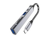 USB Hubs USB Splitter 5 In 1 Fast Speed USB Extension Adapter With Type C USB3.0 2.0 Card Reader For Laptops