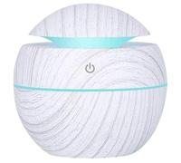 USB Humidifier 200ml with 7 LED Colours, Compact Aroma Diffuser 3W with Dry Run Protection, Quiet Humidifier for Bedroom, Office and Home