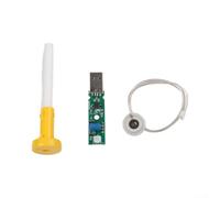 USB Humidifier DIY Kit 5V Driver PCB Board 108KHz Atomizer Module for Air for mist Maker Desktop Home Office Black(Yellow)