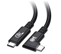 [USB-IF Certified] Cable Matters 20Gbps Right Angle USB4 Cable, 2m | [8K@30Hz / 4K@120Hz Video, 240W Charging, 20Gbps Data Transfer] Compatible with Thunderbolt 4 Cable, MacBook, XPS