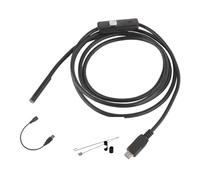 USB Inspection Camera with 6 Adjustable LEDs At the Probe, 1 m | 6 Adjustable Probe LEDs, Live Viewing, JPEG Photo and AVI Video Output, Engine and Exhaust Inspection in Confined