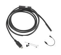 USB Inspection Camera with 6 Adjustable LEDs At the Probe, 3 m | 6 Adjustable Probe LEDs, Live Viewing, JPEG Photo and AVI Video Output, Engine and Exhaust Inspection in Confined