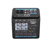 USB Interface Audio Mixer DJ ConsoleWith Sound Card Lightweight And Compact Bass And Treble Adjustment For Home Karaoke Widely Applicable(M4 Mixer)