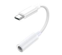 USB Jack Cable - Aluminum Housing, Digital Audio Converter, In-Line Headphone Connection | Mini Port Input on Tablet PC Voice Meeting Music Play Broadcast Monitor