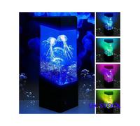 USB Jellyfish Lava Tank Aquarium Lamp - Color-Changing Mood Light for Desk, Relaxing Sleep, Gift for Birthday/Holiday