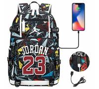 USB Large Capacity Student Schoolbag Jordan 23 - Printed 6