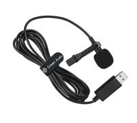 USB Lavalier Microphone 360 Degree Pickup Clip On Mic For Laptops Streaming Conferencing Interviews And Online Singing Plug And Play