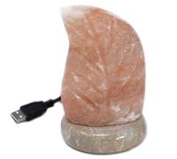 Usb Leaf-Shaped Multicolor Himalayan Salt Lamp