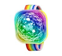 USB LED Light Bracelet - Disco Wristband Portable Lamp, Rechargeable Wearable LED, Durable Lightweight Build, Adjustable Comfortable Fit, Easy Charge and Display | Light Up Bracelet for Dance Club