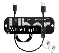 USB LED Windshield Sign for Driver, USB LED Light Signs for Car, Touch Control Taxi Light with Suction Cups, Light Board Sign Suitable for All Cars, for Ride Sharing, Passenger Info (#1)