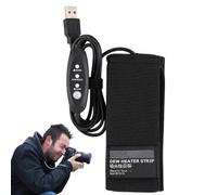 USB Lens Dew Heater - Adjustable Temperature Heating Strip, Lens Warmer for Cameras, Telescopes | Dew Distance Heater with 3 Heat Settings for Viewfinders, Digital Cameras, Astronomy Telescope