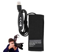 USB Lens Dew Heater - Three Level Heating Control Strip, Flexible Neoprene Insulation Tape, Lightweight Wrap Design, Stable Temperature Output System | For Night Observation With Camerate