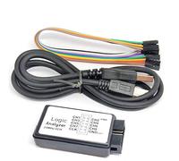 USB Logic Analyzer 8CH 24M Max Sampling Rate Debug Tool for Microcontroller ARM FPGA Multi- Options Overpressure Protection -System Support