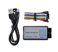 USB Logic Analyzer Device with EMI Ferrite Ring USB Cable 24MHz 8CH 24MHz 8 Channel UART IIC SPI Debug