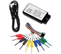 USB Logic Analyzer for ARM FPGA Debug Tool, 24M Samples 8 Channels, Multi-Protocol Analysis for SPI IIC UART, 0-5V Input, Cross- Development with