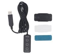 USB Macro Programming Handle Switch, Custom Key Switch with Braille Dots, for Industrial Equipment Control, Personnel Office, Game Assistance (HK33 3 Key Positions)