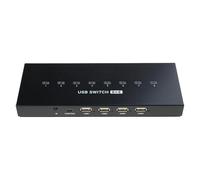 USB Manual Switching 8 Port Converter Splitter 8 Shared Peripheral Printer Home USB2.0 Hub Computer Sharing Hub