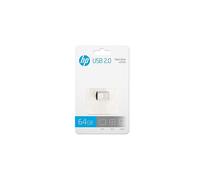 HP v222w USB 2.0 Flash Drive, Mini Sized Metal Design - 64GB